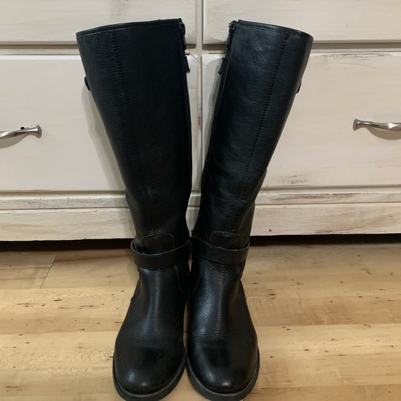 Arturo Chiang Black Riding Boots Size 6 - Picture 2 of 6
